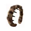 Diadema de Leopardo de Alta Gama para Otoño e Invierno para Mujeres con Dientes, Diadema Antideslizante para Lavarse la Cara, Soporte Alto para la Corona, Accesorio para Peinar el Cabello
