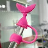 Tampa de Palito de Silicone Transfronteiriça 10mm Padrão Escama de Peixe Tampa de Palito Grau Alimentício Plugue de Poeira para Palito Tampa de Palito de Silicone Sereia