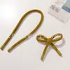 Outono e Inverno Veludo Pelúcia Retrô Acessórios de Laço Longo DIY Sapatos, Meias, Bolsas, Leggings, Acessórios, Acessórios de Roupa