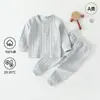 Ropa de Bebé para Primavera y Otoño Ropa de Recién Nacido Suéter Jacquard por Computadora Conjunto de Otoño Bebé Algodón Puro Clase a Conjunto de Dos Piezas
