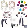 Amazon Más Vendido Set de Accesorios para Guitarra Cuerdas de Guitarra Púa Cejilla Herramienta de Cambio de Cuerdas Tres en Uno Combinación