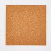 Posavasos Redondos de Corcho con Adhesivo, Cuadrados Autoadhesivos de Corcho con Adhesivo, Artesanías de Cerámica, Almohadillas Aislantes del Calor Antideslizantes
