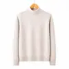 Suéter de punto para mujer estilo coreano Otoño/Invierno de cuello alto, top base
