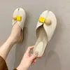 Meias Pantufa Baotou para Uso Externo Feminino Primavera e Verão Nova Moda Estilo Coreano Sapatilhas Gelatina Preguiçoso Versátil Sandálias de Celebridade da Internet para Mulheres