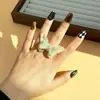 Novo Anel de Joia em Acrílico Estilo Ins de Borboleta Tridimensional da Moda de Celebridade da Internet, Simples e Elegante, Disponível em Várias Cores para Atacado