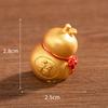 Paisaje en Miniatura Adornos de Fortuna de Año Nuevo Árbol Dorado de la Fortuna Bolsa de Dinero Calabaza Nudo Chino Adornos de Resina Decoraciones de Escritorio