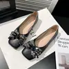 Mocasines Estilo Francés para Mujer 2026 Nueva Moda Elegantes Zapatos Slip-On con Lazo, Suelas Suaves y Boca Baja