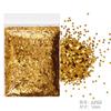 Brillantina de uñas, purpurina ultrafina, purpurina, polvo brillante, lentejuelas, 1 mm, traje amarillo dorado, esmalte de uñas, pegamento, joyería transfronteriza
