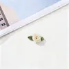 Accesorios de Ropa Pequeñas Flores Estilo Coreano, Flores Decorativas Hechas a Mano para Textiles del Hogar DIY, Rosa Individual de Poliéster con Hojas, Al por Mayor en Stock
