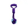 Juguete para Perros Cuerda Mágica Interactiva Nudo Bola, Duradero para que los Amigos Jueguen, Alivia el Aburrimiento, Masticar y Limar Dientes, Juguete de Tira y Afloja para Mascotas, Juguete para Perros que se Tira Solo