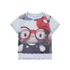 Camiseta Corta de Manga Corta para Mujer Hello Kitty con Cuello de Encaje Retro Americano 2026 Nuevo Ajuste Delgado Top Corto Chica Popular