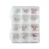 Brillantes Mini Circonitas Mixtas para Uñas Pedrería Dulce Estilo Francés Hermosas Decoraciones de Mini Pedrería para Uñas DIY Portables