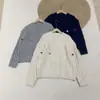 Cárdigan de Punto Bordado Floral de Diamantes Estilo Japonés para Mujer Otoño e Invierno 2025 Reductor de Edad Holgado Versátil Chaqueta Suéter Gruesa