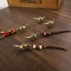 Lámpara colgante de Aladino de latón, llavero vintage de imitación de latón, colgante de accesorios vintage de latón auspiciosos.