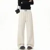2026 nuevos pantalones deportivos casuales para hombre de estilo americano, pantalones largos rectos modernos y a la moda, corte holgado, pantalones casuales de talla grande para hombre