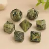 Suministrado Directamente por el Fabricante, Jade Africano Natural Poliédrico Juego de Mesa Dnd Dungeons & Dragons Juego de Ocio Set de Dados Z01