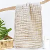 Toalhas de Rosto 100% Algodão Personalizadas, Babadores de Gaze, Fronhas de Bebê, Panos de Arroto Lisos de Musselina, Panos de Arroto com Etiquetas, Transfronteiriço