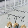 Varal de janela sem furar, Varal de janela de varanda, Haste universal de tubo redondo para pendurar roupas, Varal de secagem de roupas para armazenamento em dormitório e casa