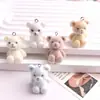 Chaveiro Pingente de Bolsa Acessórios DIY Urso de Pelúcia Desenho Animado Animal Fofo Atacado