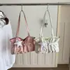 Bolso de hombro transfronterizo 2026 nueva estrella y lazo de lunares, bolso tote de moda estilo coreano para mujer con gran capacidad