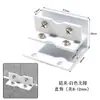 Abrazadera de Vidrio de Aleación de Aluminio, Clip para Soporte de Exhibición, Abrazadera para Estante de Vidrio, Soporte de Vidrio Semicircular, Abrazadera para Azulejo