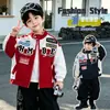 Jaqueta de Motociclista Outono Estilo Tendência Marca Moda Patch Crianças Meninos Outono Meninos Pequenos Top Fino Roupa Exterior