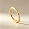 Anillo liso simple y versátil para mujer, anillo de uso diario con sentido de estilo, anillo moderno y elegante, venta al por mayor de artículos pequeños de Yiwu
