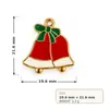 Componentes de brinco, pulseira, pingente e acessório DIY de liga metálica com design de Papai Noel, rena, árvore e floco de neve com efeito de gota de óleo, estilo cartoon, transfronteiriço