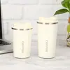 Taza de Café con Pantalla de Temperatura Inteligente, Taza de Acero Inoxidable 304, Taza Térmica de Doble Pared al Vacío, Taza de Viaje Portátil para Coche