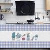 Cortina de baño de PVC grueso con velcro sin perforaciones, antiestética, impermeable y a prueba de aceite, para gabinete de cocina