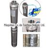 Bomba Submersível para Poço Profundo de Aço Inoxidável 1Hp Medida US 4 polegadas Bomba Submersível de Alta Pressão para Irrigação Agrícola 110V60Hz Bomba 1,5"