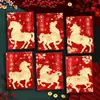 Ruixiang 2026 Año del Caballo Sobre Rojo Creativo Ojo de Gato 3D Rojo Brillante Paquete Rojo Festival de Primavera Año Nuevo Bolsa de Sobre Rojo de la Suerte Venta al por Mayor