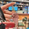 Chaveiro criativo novo de carrinho de sorvete cravejado de diamantes, pingente de bolsa de casal de luxo total em diamantes, decoração de presente atacado