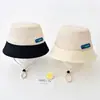 Sombrero para niños sombrero de sol casual niños y niñas sombrero de pescador para bebé lindo sombrero de sol de ala ancha fino sombrero tipo cubeta combinable