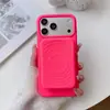 Porta-moedas Dopamine de silicone com padrão de ondas e compatibilidade magnética MagSafe, capa de celular de silicone líquido para iPhone 18 Pro