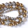 Casting Ming trade oro blanco semi-electroplateado vidrio de craquelado de palomitas de maíz cuentas sueltas pulsera de cuentas DIY collar accesorios de joyería