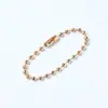 Cadena de eslabones de metal de hierro de 2.4 mm Cadena de eslabones de onda de hierro pintada Etiqueta de conexión de hebilla Colgante Cadena para joyería DIY Accesorios Venta al por mayor