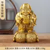Latão Grande Céu Negro Deus Japonês da Riqueza com Martelo e Bolsa, Figura do Grande Céu Negro Deus da Riqueza Venda por Atacado