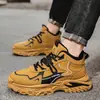 Zapatos Chunky para Hombre Estilo Nuevo Otoño/Invierno 2026 Forrados de Felpa Espesa de Caña Alta de Algodón Moda Versátil Zapatos Deportivos KS8891