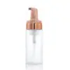 Botella de espuma limpiadora Spot 100ml transparente botella espumadora de plástico PET de 120ml con cabezal de cepillo limpiador pequeño para zapatos blancos