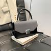 Bolso Pequeño Cuadrado Simple y Moderno para Mujer, Verano 2025, Diseño Minimalista Único, Estilo de Nicho, Bolso de Hombro Cruzado Individual