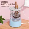 Limpiador de Brochas de Maquillaje Eléctrico Transfronterizo, Tipo Enchufe, Máquina Todo en Uno Automática para Limpieza y Secado de Brochas de Maquillaje