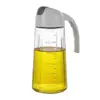 Abertura e fechamento automáticos pote de óleo garrafa de óleo para temperos de vidro garrafa de óleo para cozinha doméstica 630ml molho de soja vinagre engarrafado atacado
