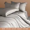 Juego de ropa de cama de cuatro piezas de satén de algodón de fibra larga 100Pro de alta gama, algodón puro, lujo ligero, tacto premium, funda de edredón, sábana bajera, ropa de cama