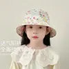 Sombreros de Verano 2026 Estilo Coreano para Niñas, Nuevo Sombrero de Pescador Fino y Transpirable con Diseño Floral para Proteger del Sol y los Rayos UV para Bebé