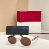 Óculos de Sol de Luxo de Designer para Homens e Mulheres Estrela Moda Retro Oval Clássico Uv400 Novo Ct0464S 0464