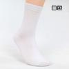 Calcetines Grues de Algodón de Color Puro de 200 Agujas para Hombre, Calcetines de Media Caña de Otoño e Invierno para Hombre, Calcetines de Algodón Casual de Negocios, Versátiles y Absorbentes del Sudor
