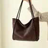 Bolsa Tote Retrô Feminina Grande Capacidade 2026 Nova Versátil Estilosa Simples Bolsa de Ombro Bolsa para Trabalho e Deslocamento Atacado