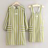 Delantal de Lona Pequeño Fresco de Manga Larga Estilo Coreano Anti-Manchas Ropa de Trabajo para Catering Floristería Delantal de Repostería Cocina Ropa de Trabajo para el Hogar