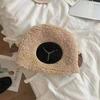 Gorro japonés dulce lindo grueso cálido de lana de cordero tipo jersey orejas modernas gorro de ovejita gorro de felpa de invierno para mujer